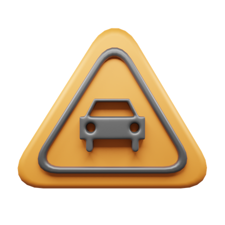 Señal de auto  3D Icon