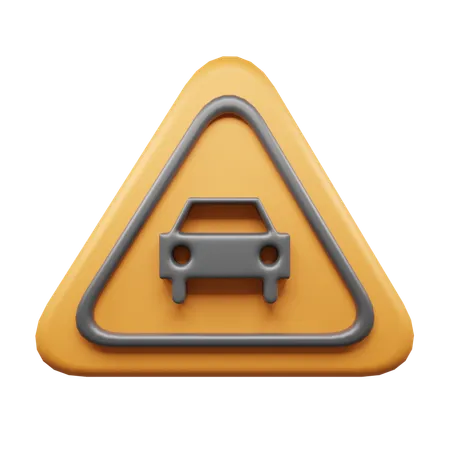 Señal de auto  3D Icon