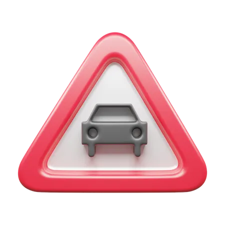 Señal de auto  3D Icon