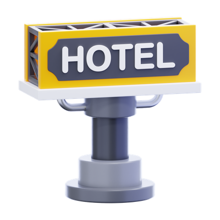 Señal de hotel  3D Icon