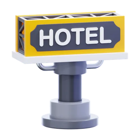 Señal de hotel  3D Icon