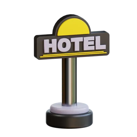 Señal de hotel  3D Icon