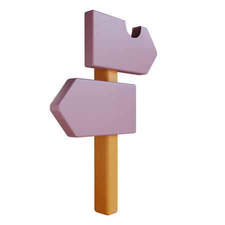 Cartel de madera  3D Icon