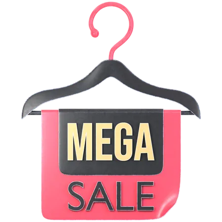 Cartel de mega venta  3D Icon