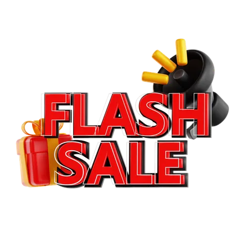 Señal de venta flash  3D Icon