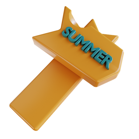 Cartel de verano  3D Icon