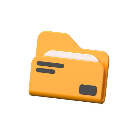 Cartella  3D Icon