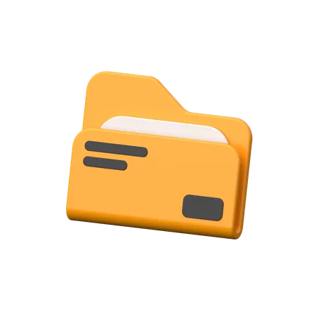 Cartella  3D Icon