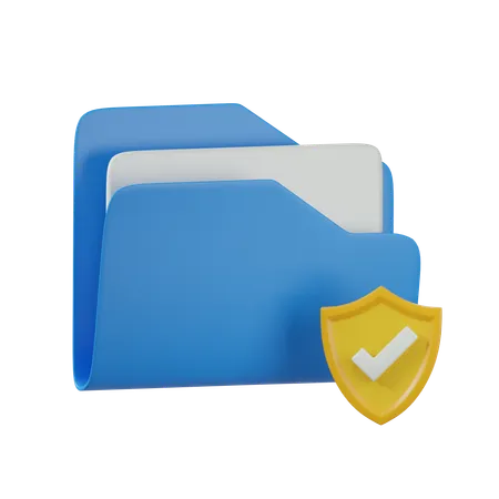 Sicurezza delle cartelle  3D Icon