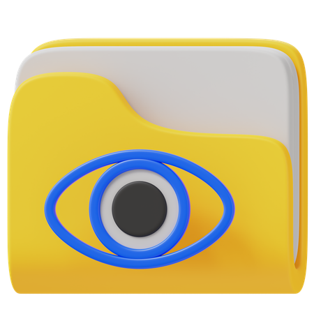 Cartella visibile  3D Icon