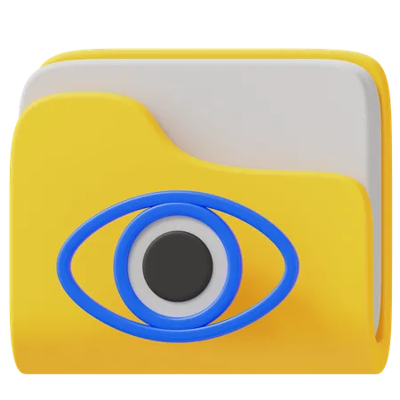 Cartella visibile  3D Icon