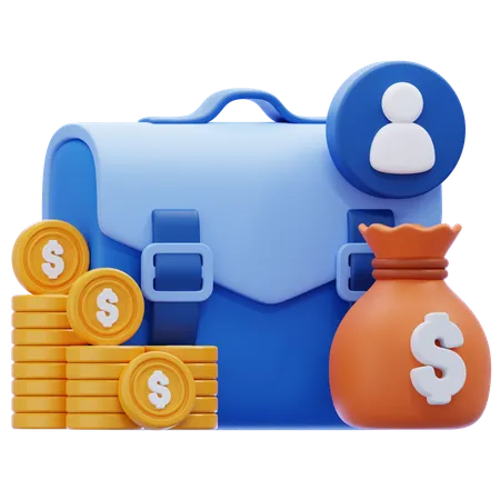 Cartera de inversiones  3D Icon