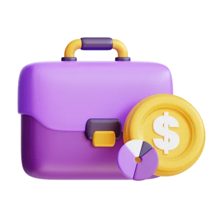 Cartera de inversiones  3D Icon