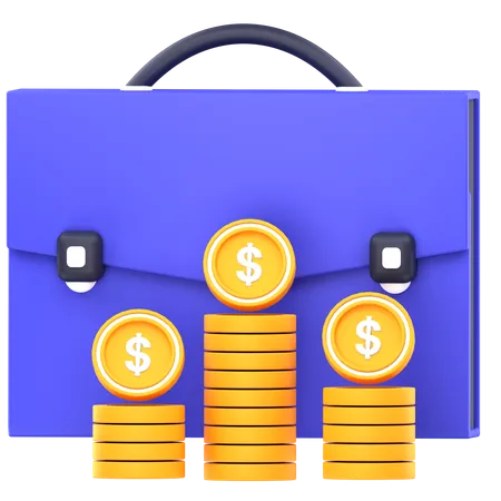 Cartera de inversiones  3D Icon