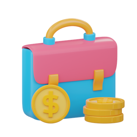 Cartera de inversiones  3D Icon