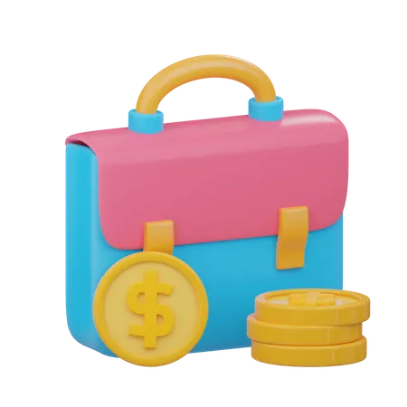 Cartera de inversiones  3D Icon