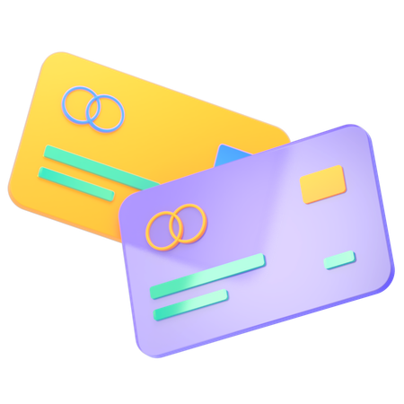 Cartes de crédit  3D Icon