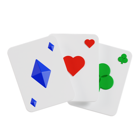 Cartes de poker  3D Icon