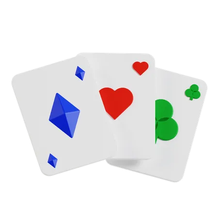 Cartes de poker  3D Icon