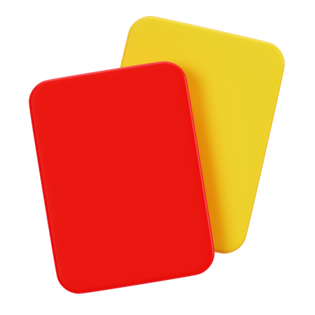 Cartes de violation du football  3D Icon