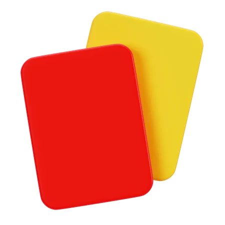 Cartes de violation du football  3D Icon