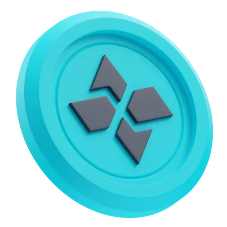 Criptomoneda Cartesi  3D Icon