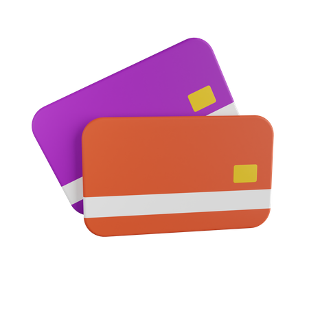 Cartões bancários  3D Icon