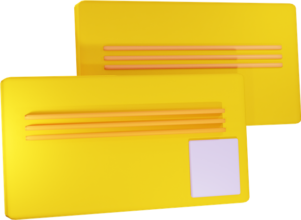 Cartões bancários  3D Icon