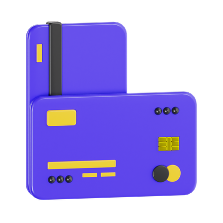Cartões bancários  3D Icon