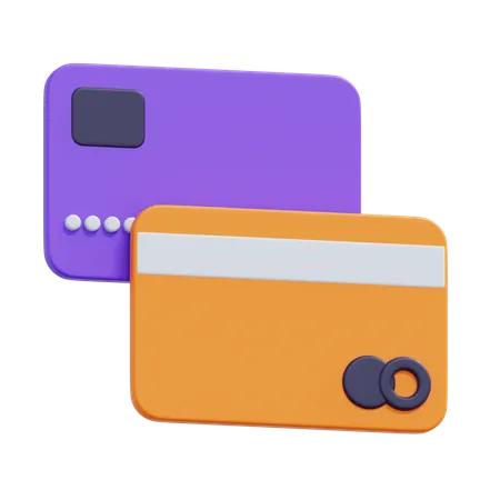 Cartões de crédito  3D Icon