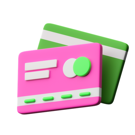Cartões de crédito  3D Icon