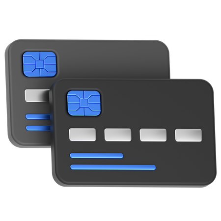 Cartões de crédito  3D Icon