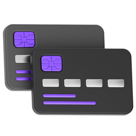 Cartões de crédito  3D Icon