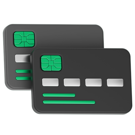 Cartões de crédito  3D Icon