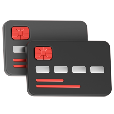 Cartões de crédito  3D Icon