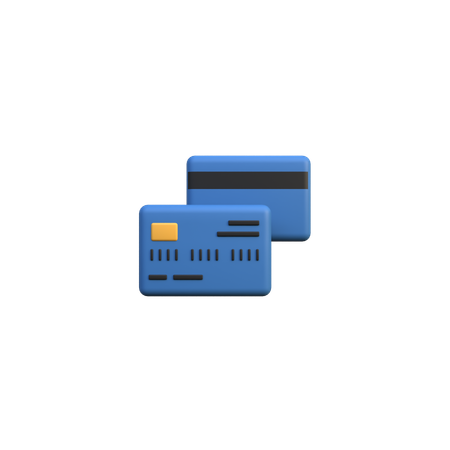 Cartões de crédito  3D Icon