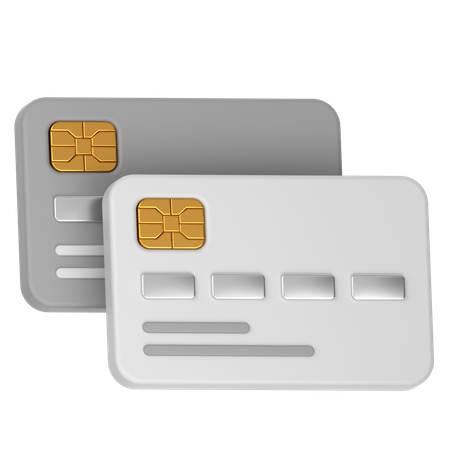 Cartões de crédito  3D Icon