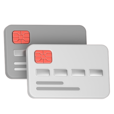 Cartões de crédito  3D Icon