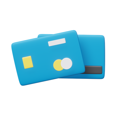 Cartões de crédito  3D Icon