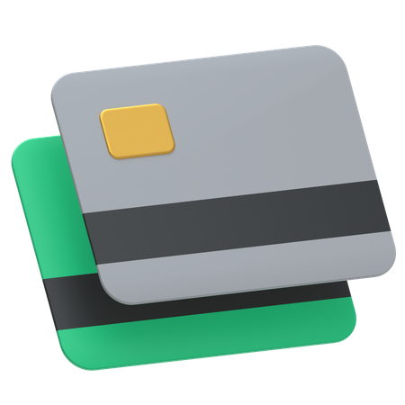 Cartões de crédito  3D Icon