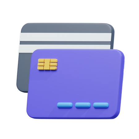 Cartões de crédito  3D Icon