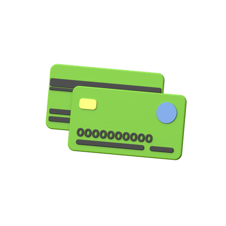 Cartões de crédito  3D Icon