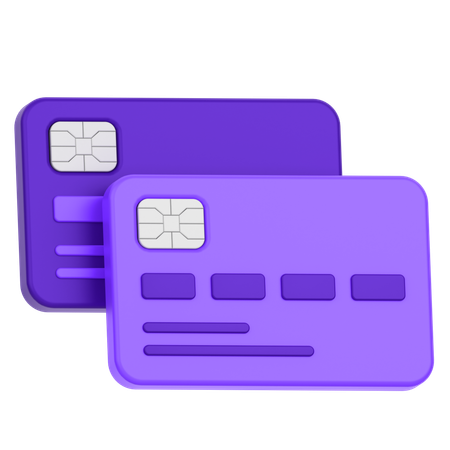 Cartões de crédito  3D Icon