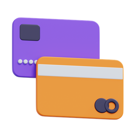 Cartões de crédito  3D Icon