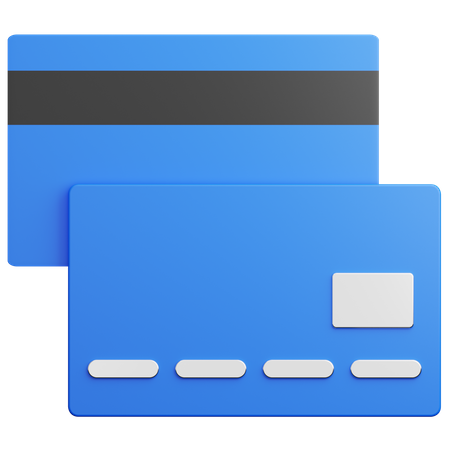 Cartões de crédito  3D Illustration