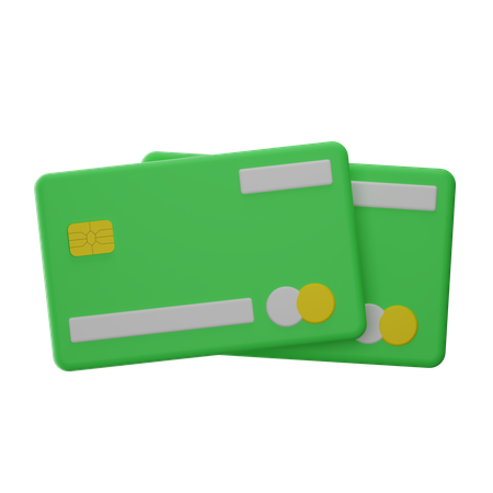 Cartões de crédito  3D Illustration