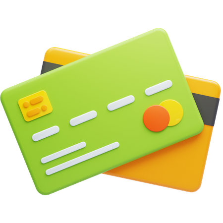 Cartões de crédito  3D Icon