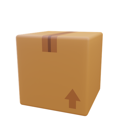 Carton  3D Icon