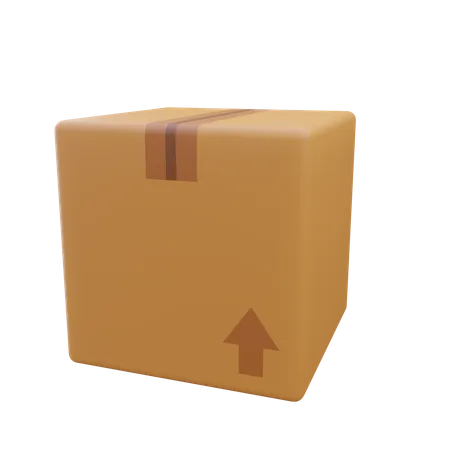 Carton  3D Icon