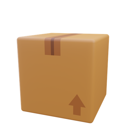 Carton  3D Icon
